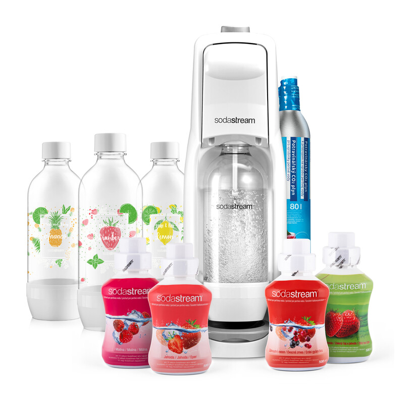 JET WHITE OVOCNÝ MEGAPACK Výrobník sody SodaStream