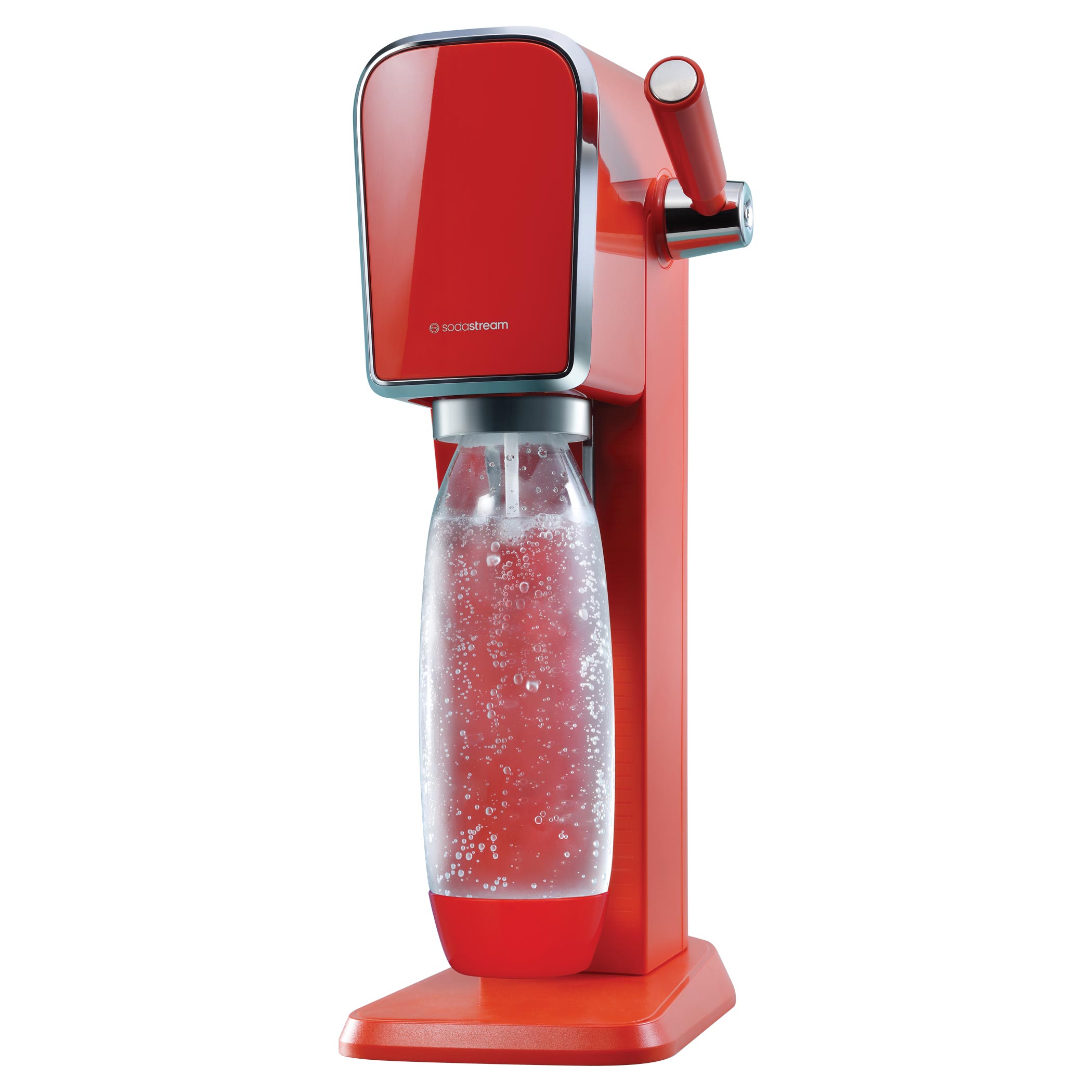 SodaStream ART Mandarin Red Výrobník Sodastream v červeno-oranžové edici MANDARIN RED, inspirovaný barevným uměním  1x,  výrobník ART MANDARIN RED