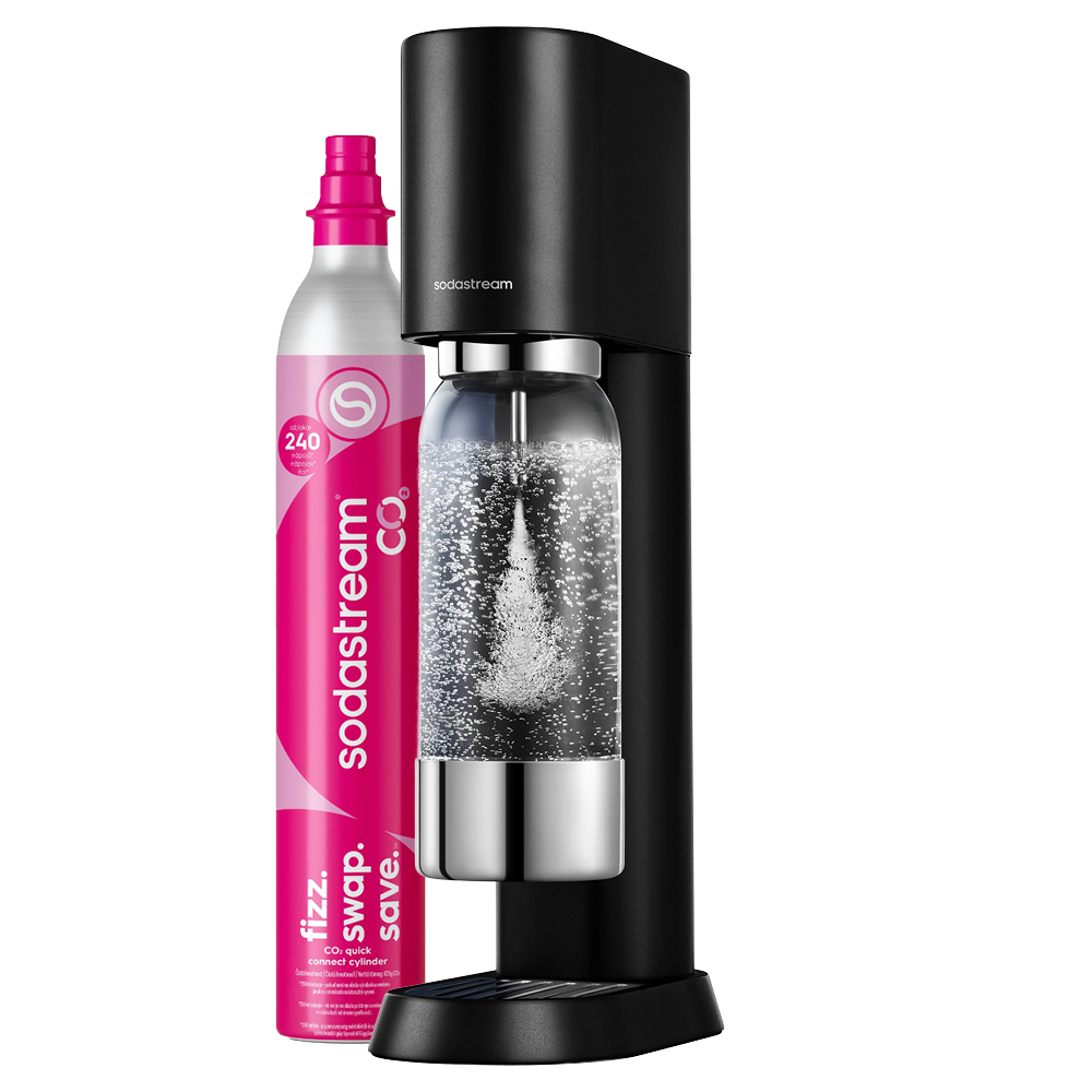 SodaStream ENSO Black Nejprémiovější výrobník domácí perlivé vody od SodaStream 1x,  enso&trade; prémiový výrobník perlivé vody (matná černá) 1x,
