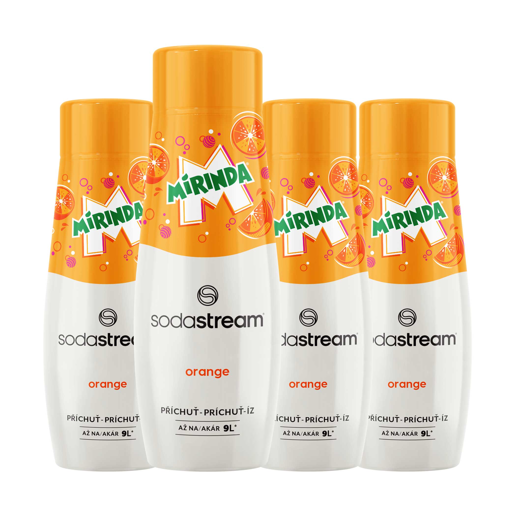 SodaStream PŘÍCHUŤ MIRINDA 440 ML (3+1)   4x,  příchuť SodaStream MIRINDA 440ml, .